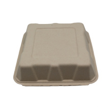 Eco-friendly Compostable Bagasse Packing Food Container Hamburger Box